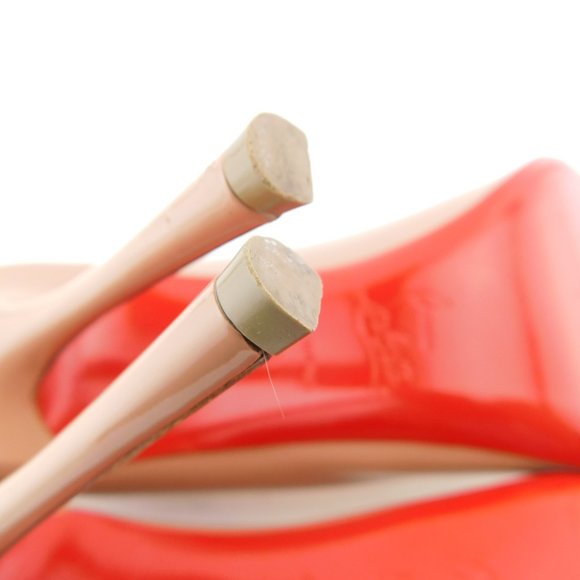 CHRISTIAN LOUBOUTIN Nude Patent Classic Heel Pumps 39 - Picture 9 of 9